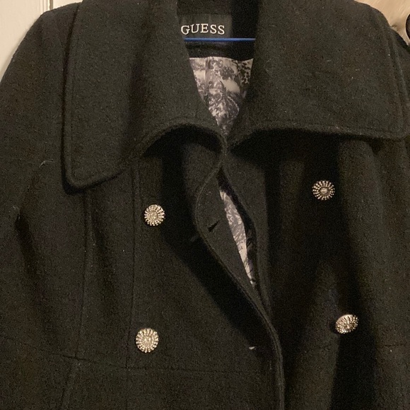 GUESS black coat size Medium - Picture 6 of 6